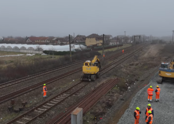 Lucrările de reabilitare a liniei ferate Timișoara Est – Ronaț Triaj, aproape de final