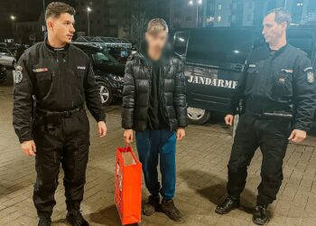 Tehnica de furt cu plasa „țiplă” descoperită de jandarmii arădeni