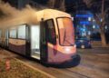 Un tramvai a luat foc pe strada Iosif Nemoianu din Timișoara