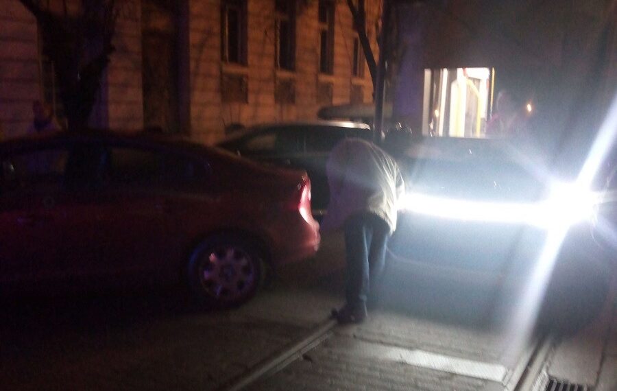 Un șofer a blocat circulația tramvaielor spre Piața Maria