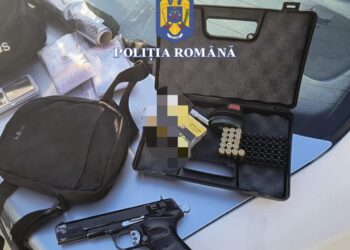 A tras cu arma într-un gard după ce nu s-a înțeles la prețul unui televizor