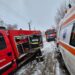 Accident cu trei victime, dintre care una blocată