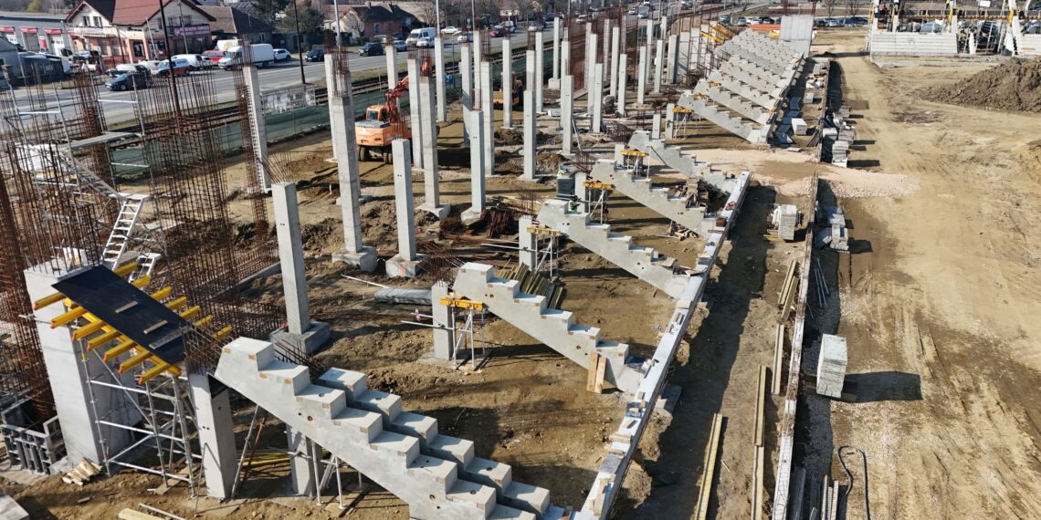Arena Eroii Timișoarei a ajuns la un grad de realizare de 40%