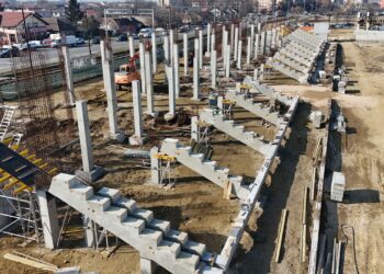 Arena Eroii Timișoarei a ajuns la un grad de realizare de 40%