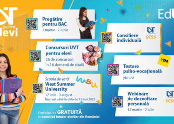 Universitatea de Vest din Timișoara (UVT) începe programul de pregătire pentru examenul de bacalaureat
