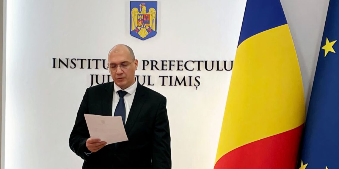 Deian Popov este noul subprefect al Timișului. Îl înlocuiește pe Raul Ambruș