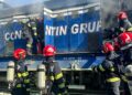 Incendiu izbucnit la o locomotivă, în zona Gării Arad