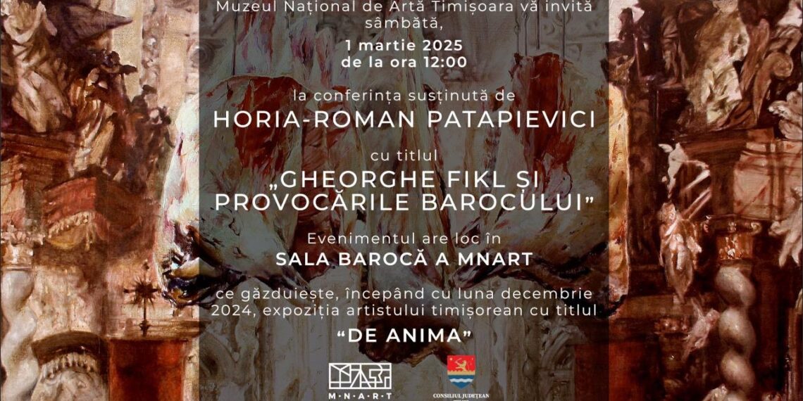 Conferința lui Horia-Roman Patapievici cu titlul „Gheorghe Fikl și provocările barocului” la Muzeul Național de Artă