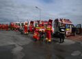 Exercițiu de amploare desfășurat de pompierii militari arădeni