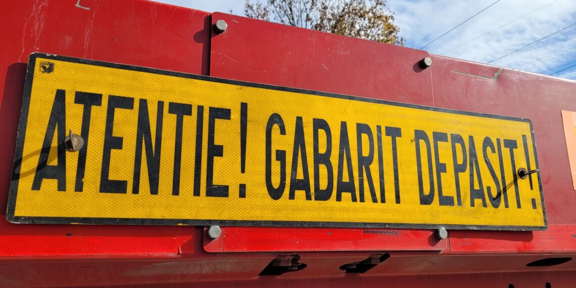 Încă un transport agabaritic