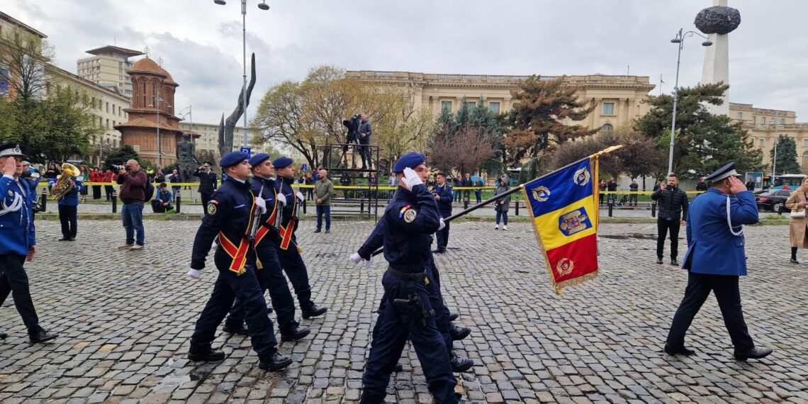 Drapelul de Luptă al Inspectoratului de Jandarmi Județean „General Moise Groza”, decorat cu Ordinul Național „Bărbăție și Credință”