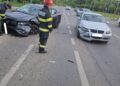 Accident în zona Pasajului Michelangelo: 2 mașini avariate, un șofer la spital