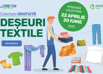 RETIM și ADID Timiș lansează prima campanie de colectare GRATUITĂ a deșeurilor textile în Zona 1 Timișoara