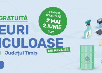 Colectare GRATUITĂ a deșeurilor periculoase din menajer în Zona 1 Rural a județului