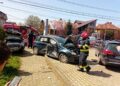 Femeie și doi copii, răniți într-un accident la Timișoara/Video