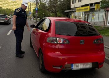 Polițiștii Biroului Rutier Timișoara, controale privind conducerea agresivă