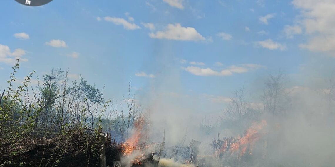 Incendiu de vegetație în județul Arad. Apel la responsabilitate din partea pompierilor