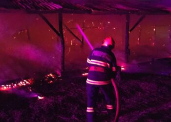 Incendiu într-un sat din județul Arad