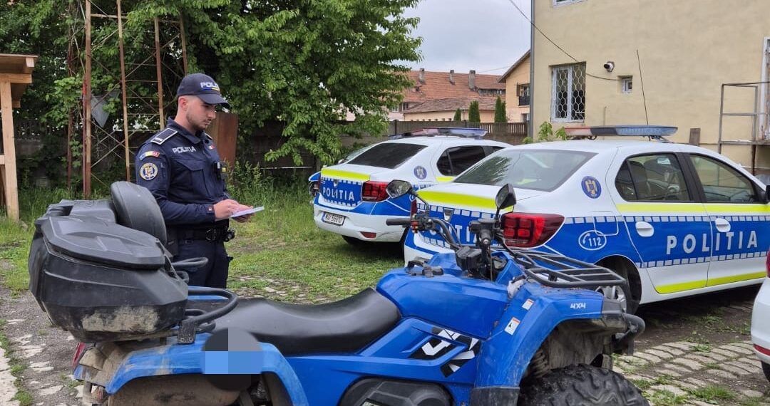 Tineri reținuți pentru furtul unui ATV