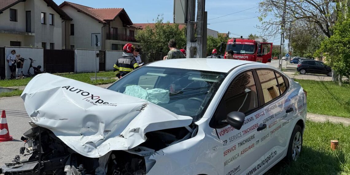 Trei rănite într-un accident pe o stradă din comuna Giroc