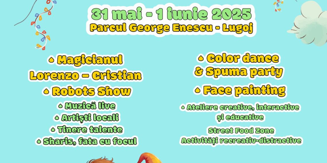 1 iunie la Lugoj devine cel mai tare loc de joacă din vest!