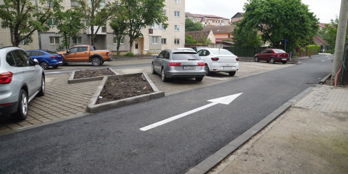 Prima parcare amenajată de Primăria Timișoara în 2025/Foto