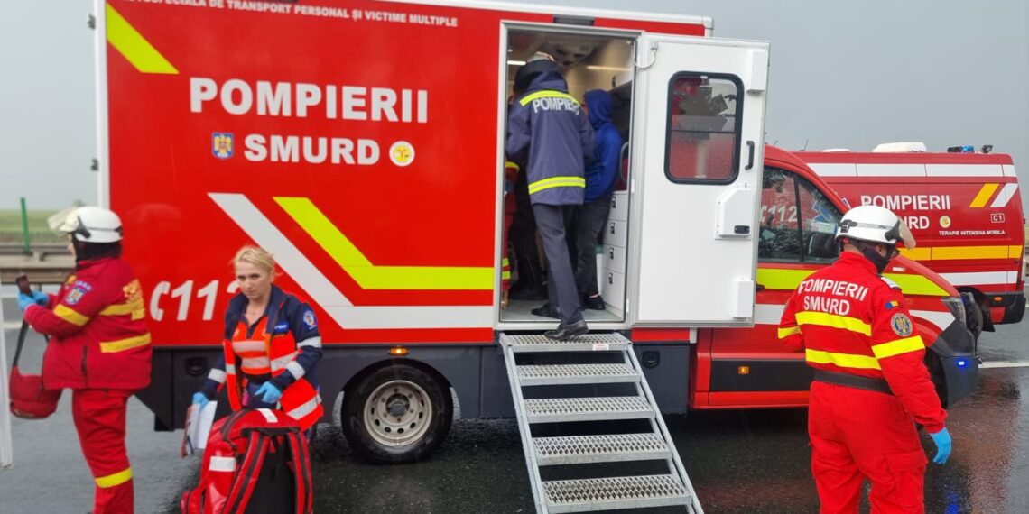 A fost activat Planul roșu de intervenție în urma unui accident în județul Arad/Video