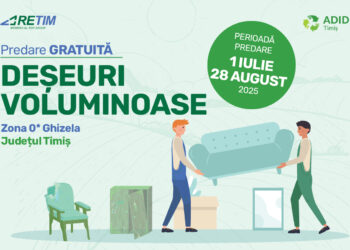 Colectarea deșeurilor voluminoase cu predare gratuită în Zona 0 Ghizela – campanie trimestrială RETIM & ADID Timiș