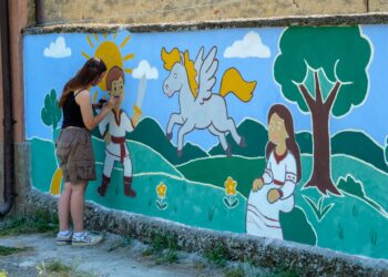 Color the Village la Grădinari: 3 zile, 400 voluntari, 30 de obiective/Foto