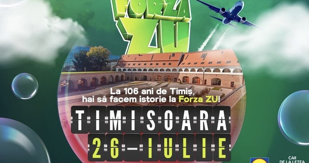 Ediția a 12-a Forza ZU. Ce artiști vin de ziua județului, la Timișoara