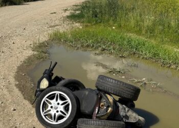 Doi bărbați reținuți în Timiș după ce au furat un set de roți auto și au condus un moped neînmatriculat