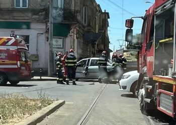 Accident fără victime pe bd. Iuliu Maniu din Timișoara
