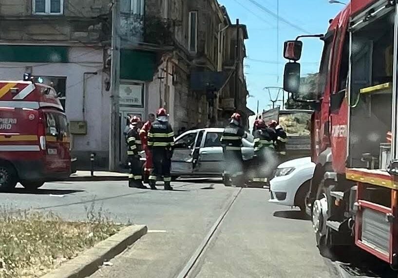 Accident fără victime pe bd. Iuliu Maniu din Timișoara
