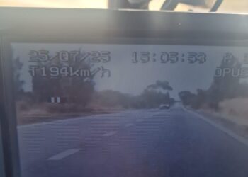 Prins cu 194 km/h pe un drum unde limita era de 90. Șoferul, sancționat dur de polițiști