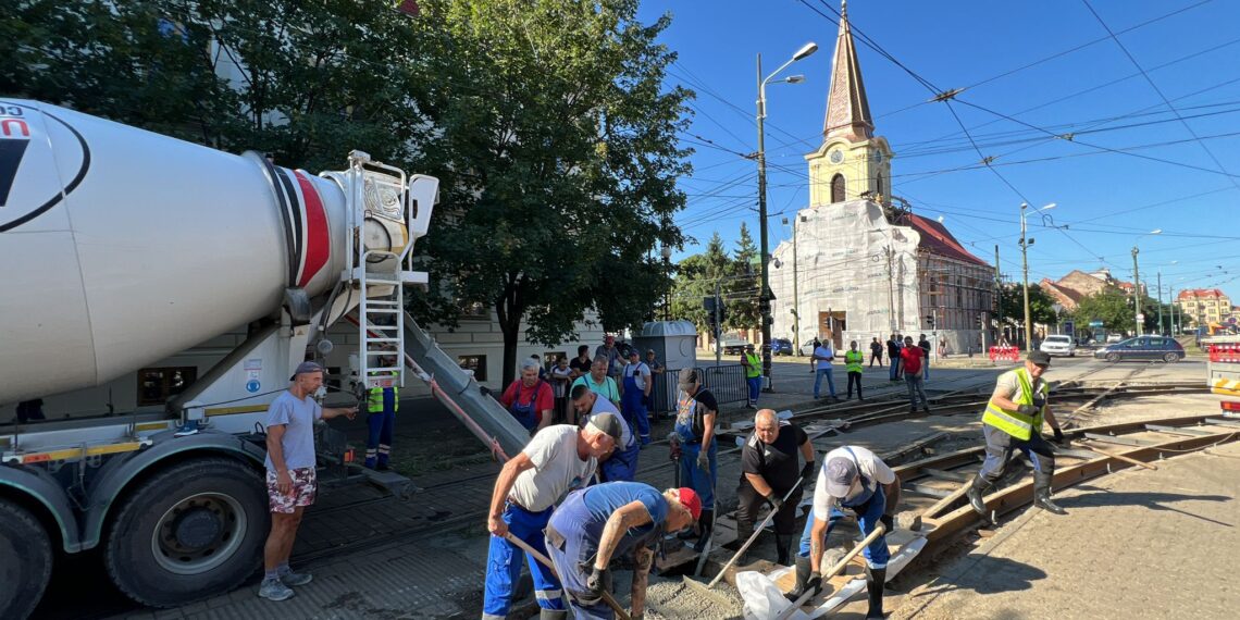 Lucrările de modernizare din intersecția Regele Carol I – General Ion Dragalina sunt în plină desfășurare