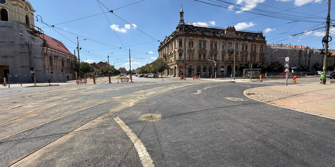 Lucrările de modernizare din intersecția Regele Carol I – General Ion Dragalina s-au încheiat mai devreme