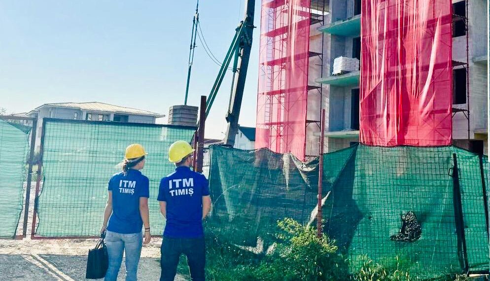 ITM Timiș intensifică controalele împotriva muncii la negru în construcții – amenzi de 507.000 lei