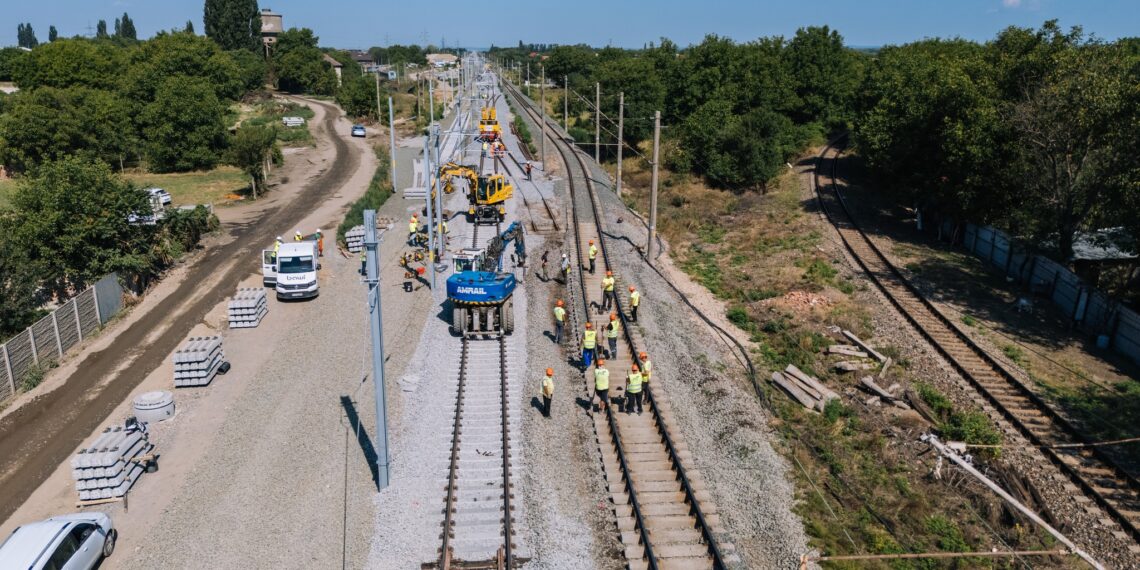 Avansează lucrările de modernizare a căii ferate în Timiș/Foto