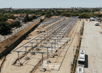 Timișoara: Platforma de încărcare pentru autobuzele electrice, realizată în proporție de 70%