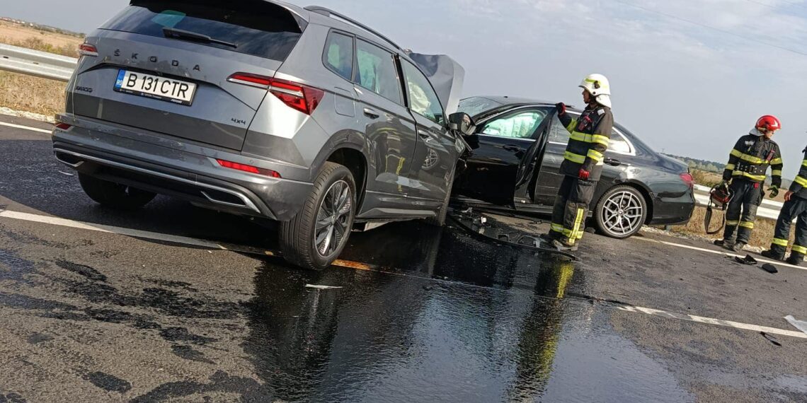 Doi șoferi răniți într-un accident pe Centura de Sud a Timișoarei/UPDATE: Un șofer a murit