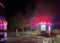 Pompierii intervin la Parța, unde o casă a luat foc