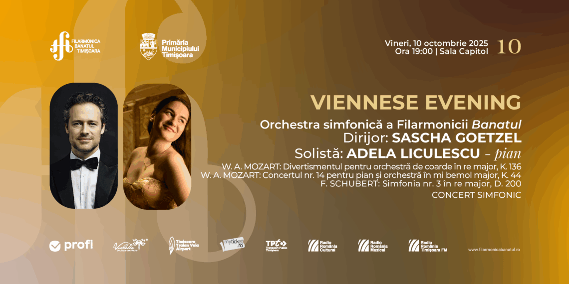 Seară vieneză, la Filarmonica Banatul Timișoara