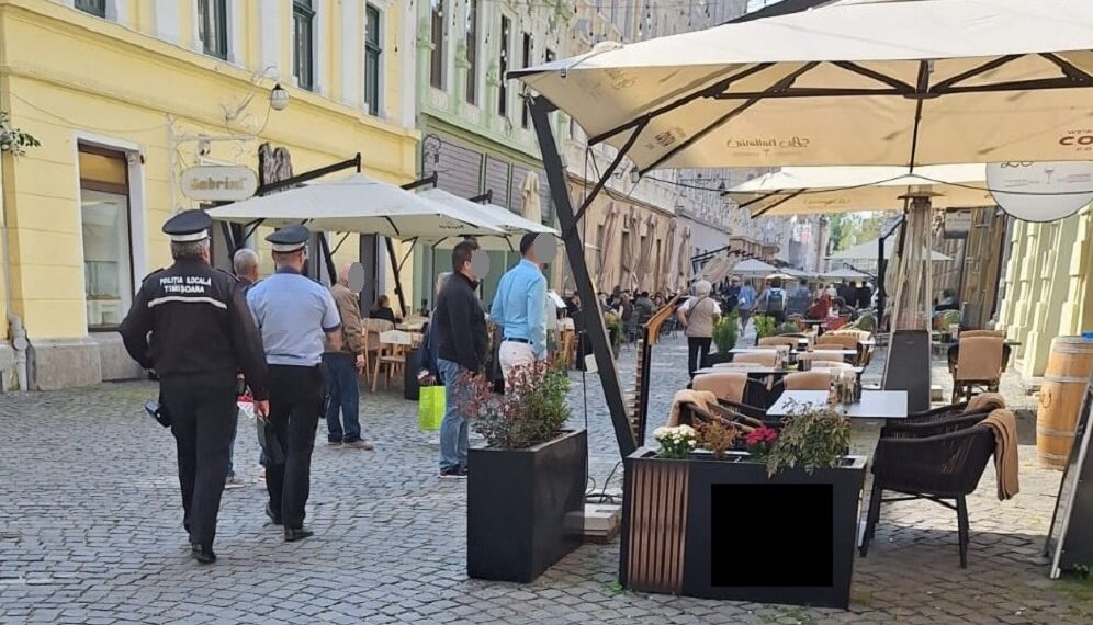 Acțiuni pe linie comercială – 483 sancțiuni aplicate de polițiștii locali pentru lipsa acord de funcționare, terase fără aviz sau cu suprafețe extinse ori muzică difuzată fără autorizație
