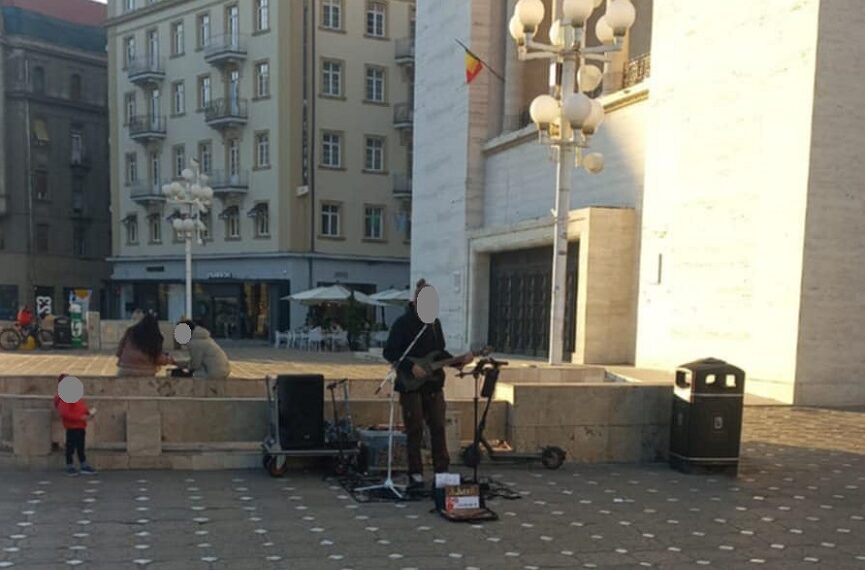 Sute de sesizări referitoare la gălăgie transmise Poliției Locale Timișoara – artist stradal sancționat pentru că a dat drumul prea tare la boxe în centrul orașului