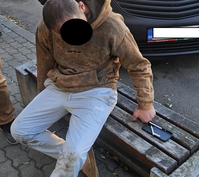 Tânăr sub influența substanțelor interzise, găsit de polițiștii locali rezemat de zidul unei clădiri de pe Str. I. Văcărescu