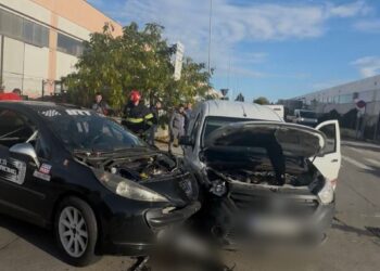 Accident pe Calea Șagului: un șofer cu permisul suspendat a rănit o persoană și a fost reținut de polițiști