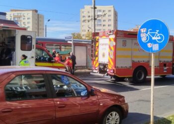 Accident rutier între două tramvaie la Arad