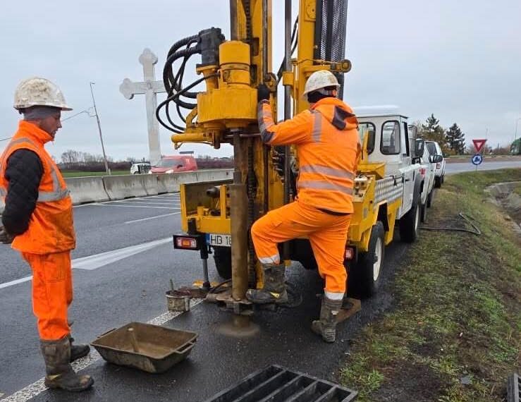 Au început investigațiile geotehnice necesare elaborării Studiului de Fezabilitate pentru extinderea la 4 benzi a Centurii Timișoara Nord