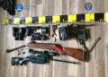 Percheziții în cadrul Operațiunii JUPITER în Gurahonț: Arme și țigări de contrabandă confiscate/Video