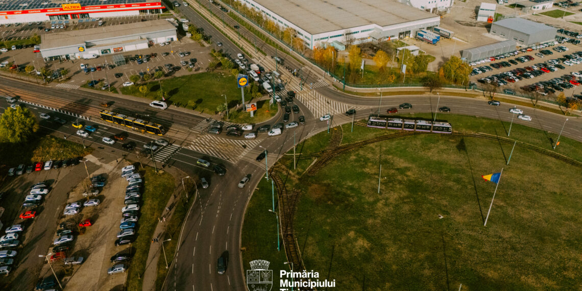Prioritate pentru tramvaie în sensul giratoriu de la AEM